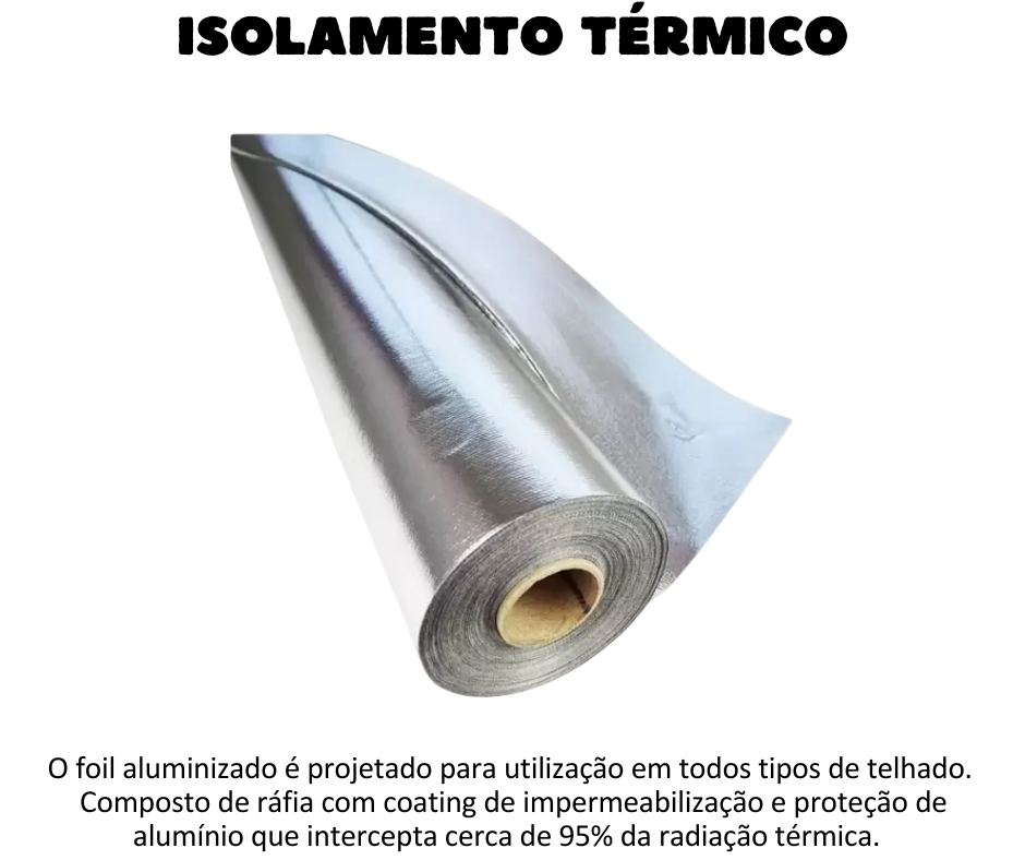 Isolamento Térmico - Divifoil foil para isolamento térmico sob - embaixo do telhado