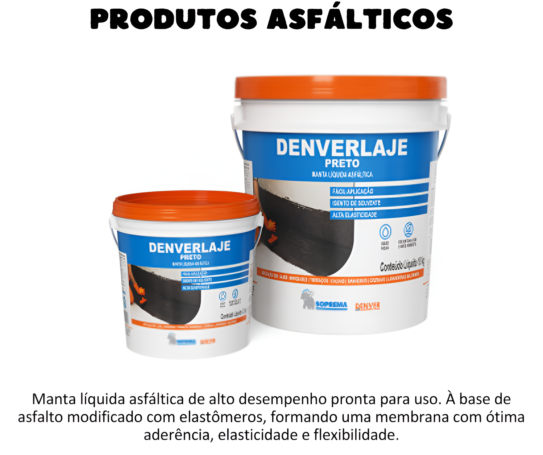 Denverlaje Preto - É uma manta líquida asfáltica de alto desempenho pronta para uso. À base de asfalto modificado com elastômeros, formando uma membrana com ótima aderência, elasticidade e flexibilidade. Utilizado em lajes, marquises, terraços, calhas, banheiros, cozinhas, lavanderias, rodapés de paredes de gesso acartonado, baldrames, reforço em tubos e ralos, na confecção de camada amortecedora em áreas com tráfego de veículos e calafetação de juntas de movimentação em quadros abertos para pisos cimentícios. É claro que tem na Schenkel em Porto Alegre ! Entre em contato pelos fone (51) 3332-4333