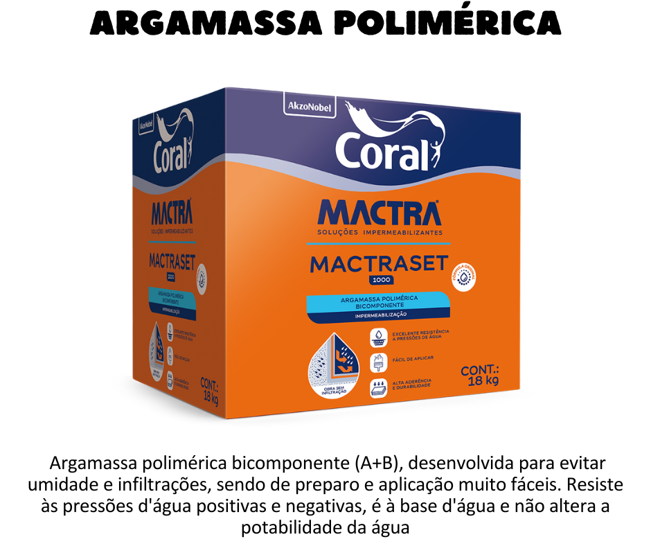 Coral Mactra Argamassa Polimérica - Mactraset. Encontre na Schenkel em Porto Alegre.