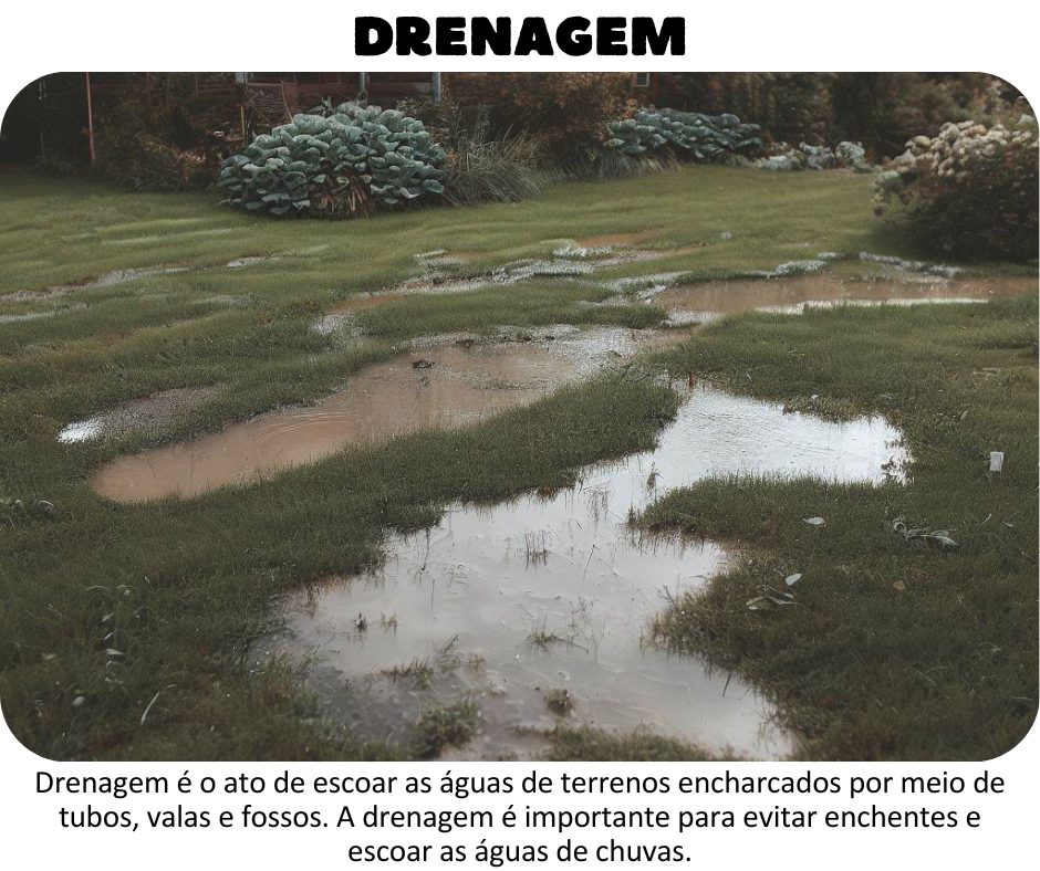Drenagem de terrenos / solo